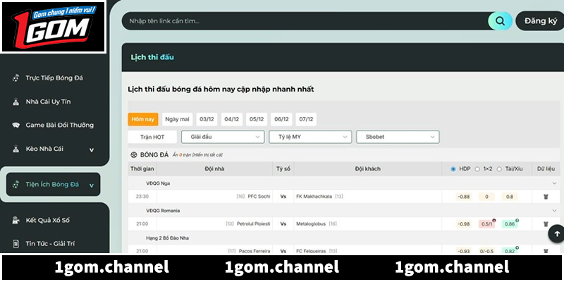 Tính năng nổi bật của chuyên trang 1Gom